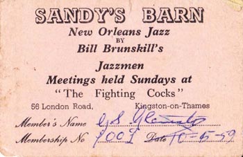 Membership Card for Sandy's Barn